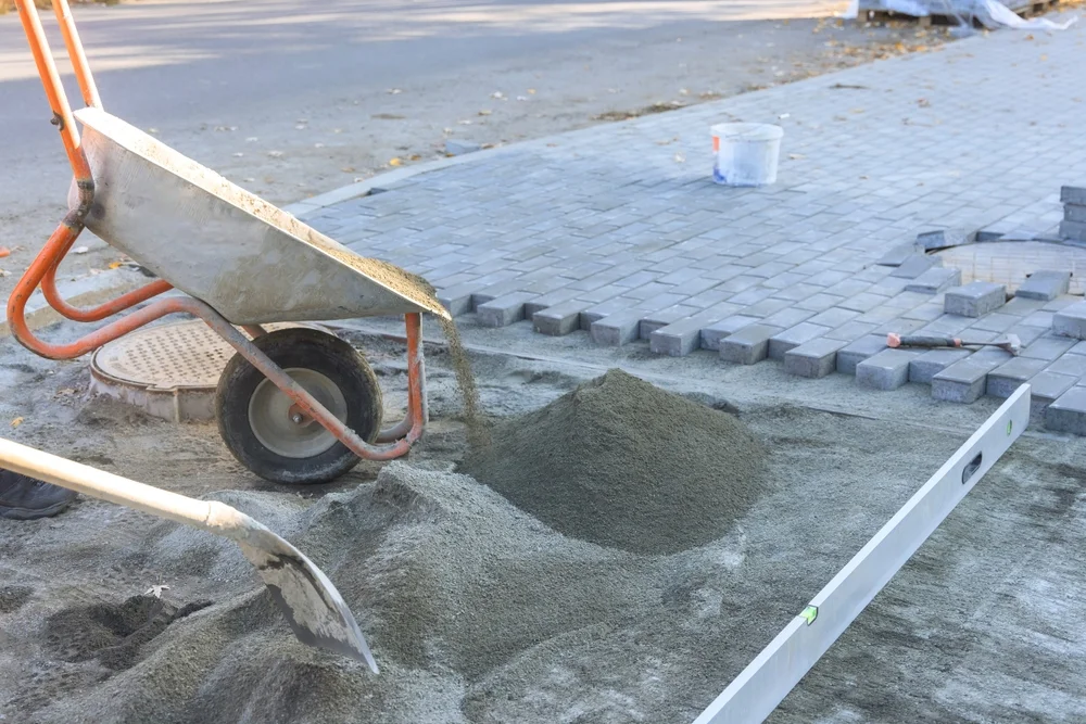 Block paved pathway in Preston